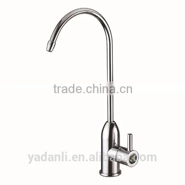polished chrome single handle brass water purifier kitchen faucet 665G