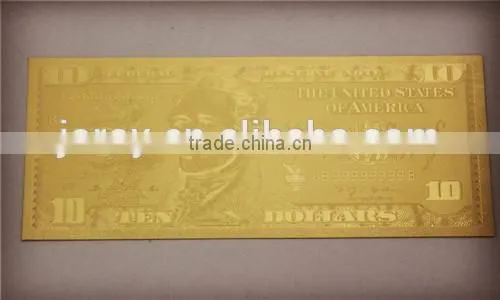 Gold plated banknotes the united states of america Banknotes