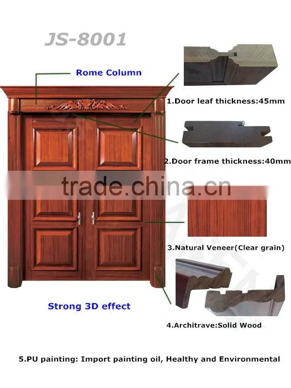 Luxury main entrance wooden doors