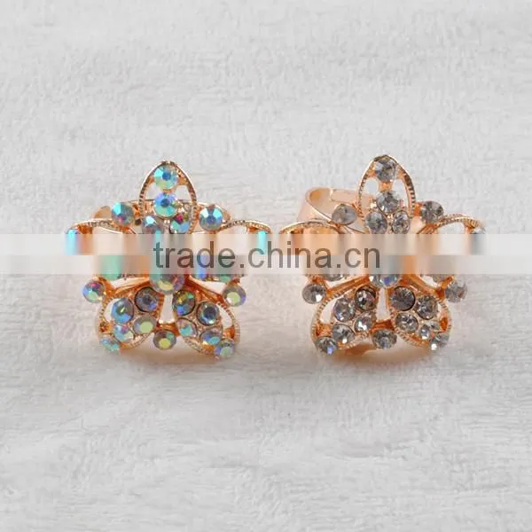 Hot selling Fashion Jewelry Wholesale Latest Flower Diamond Rings
