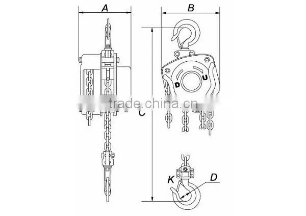 0.2T To 0.9T Mini Electric Wire Rope Hoist