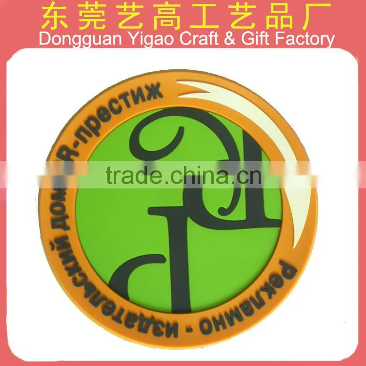 Factory Hot sale eco friendly Soft PVC drink coaster, rubber pvc coaster