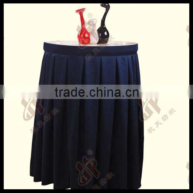 100% polyester jacquard restaurant table skirt