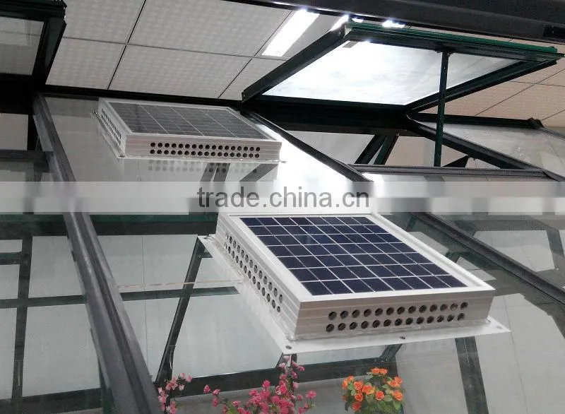 Eco-friendly greenhouse ventilation solar attic fan