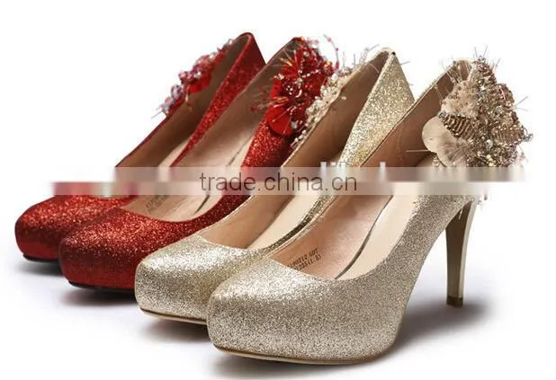 Glitter leather/small powder glitter shoes leather A1502