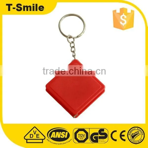 Colorful mini tape measure with keychain
