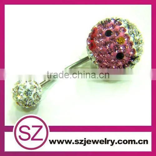 SBP0027 stainless steel hello kitty body piercing jewelry