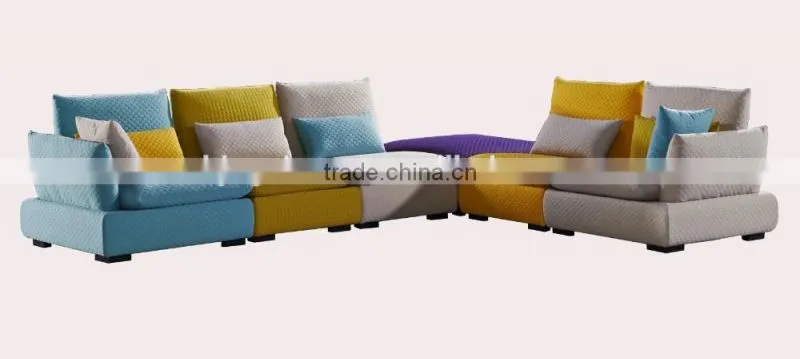 Alibaba high end modern simple fabric sofa set designs