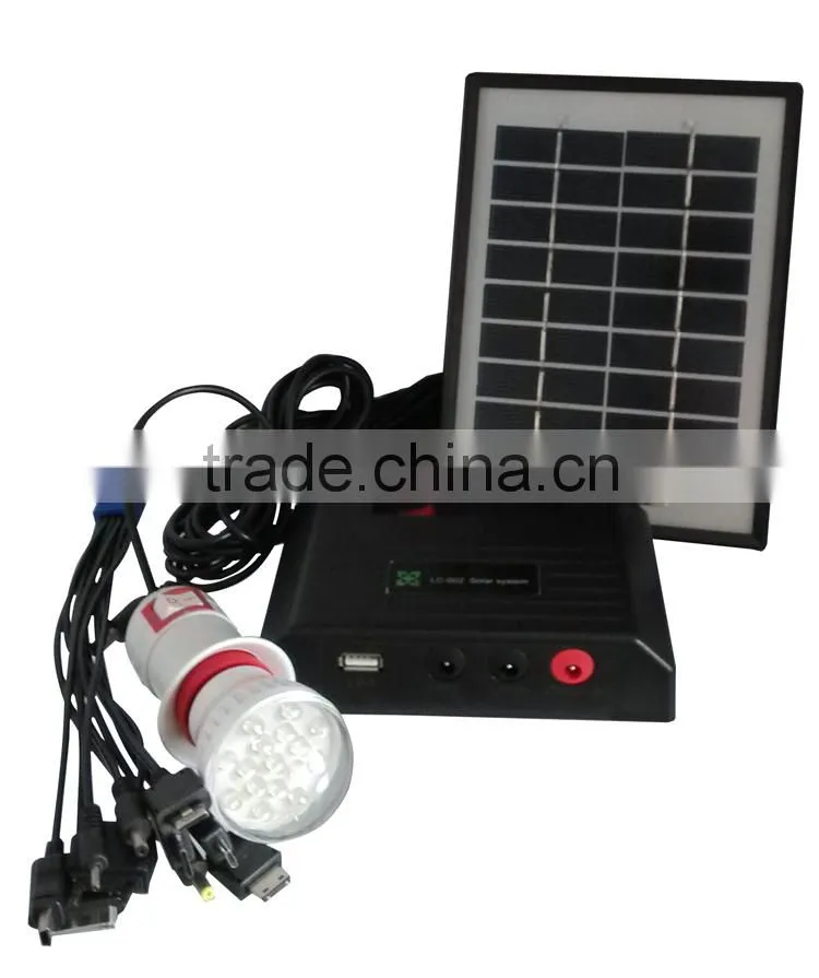 portable solar home lighting mounting system kit