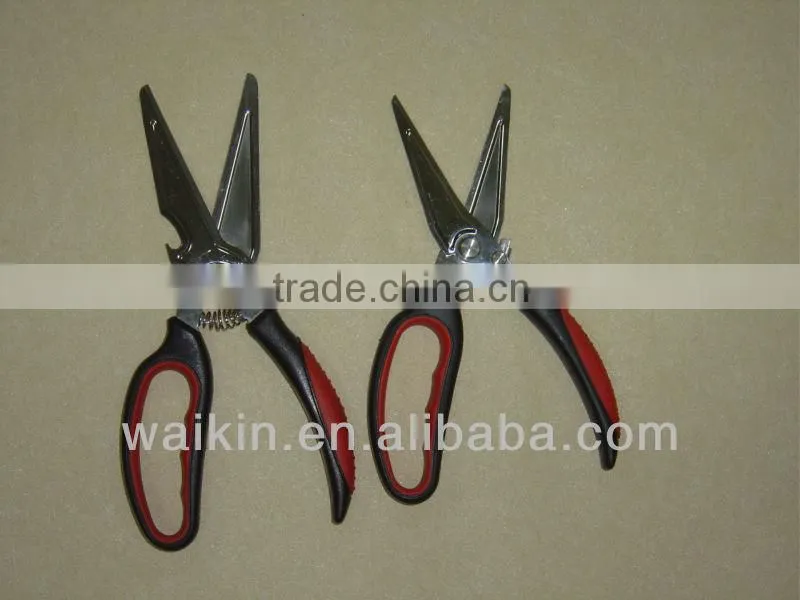 Stainless Steel Chicken Bone Meat Scissors Soft Handle
