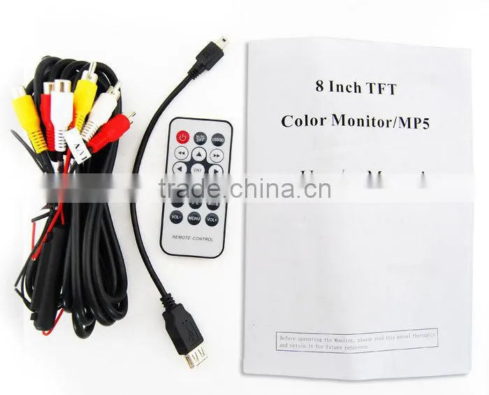 8 Inch Active Headrest Monitor with MP5/USB/SD/Touchscreen Fit for All Model Cars