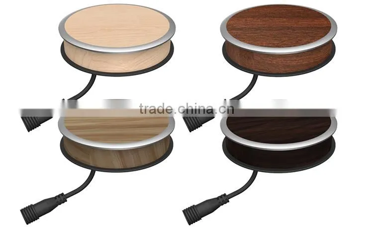Wood qi wireless charger for furniture