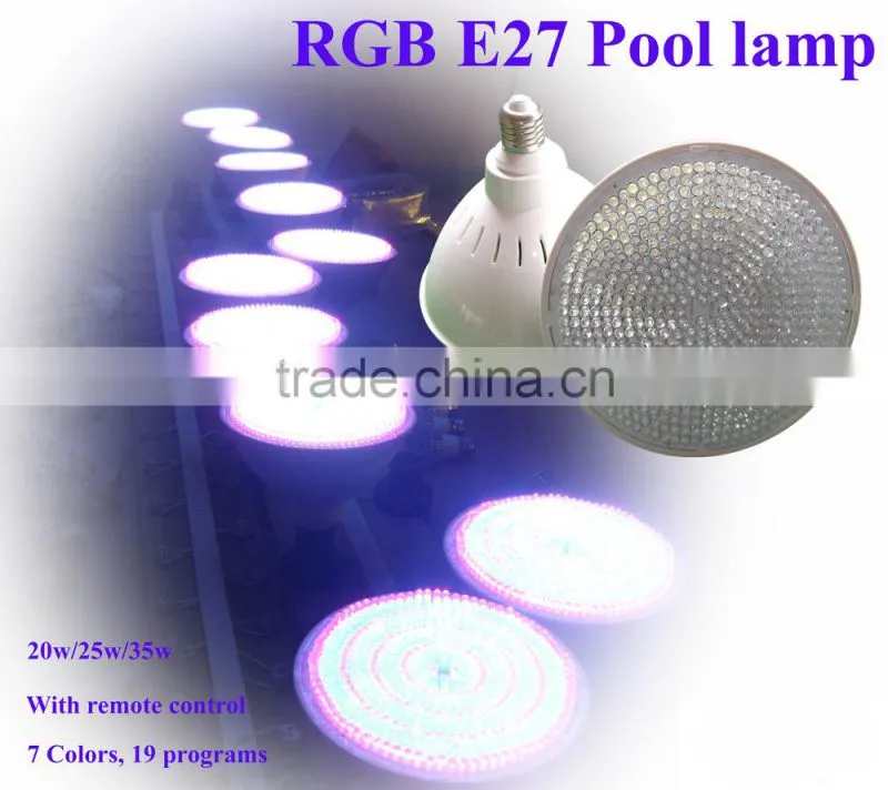 2014 hot selling 35W high power led swimming pool light E27 par56 led pool bulb lights 12V 546 leds