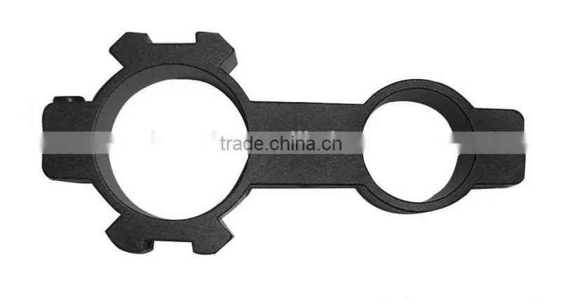 2015 gun accessory Tactical Riflescope Gun Scope laser Light torch Double Rings Mount