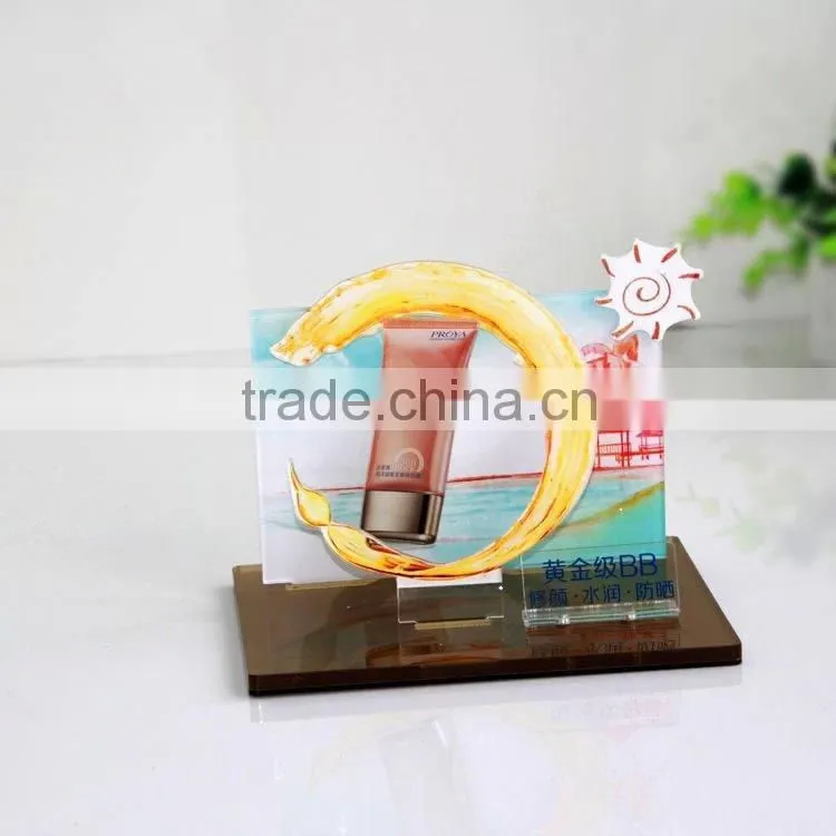 Elegant plexiglass cosmetic lipstick stand acrylic cosmetic display