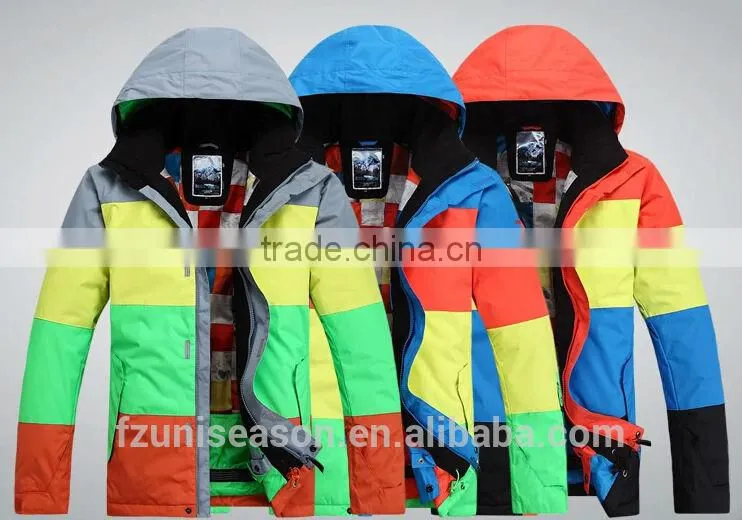 Colorful waterproof couple hoodie sport jacket