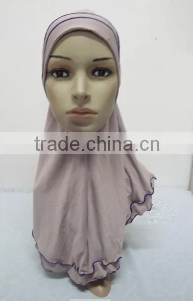 H262 latest muslim hijab with curling