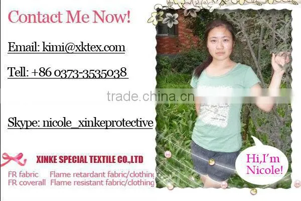 superior quality cvc fireproof fabric for safty workwear