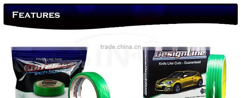 SINO 5mm*50M Paypal Payment 3M Knifeless Tape For Car Wrapping Application Tools