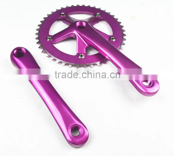 colorful fixed gear bike bicycle chainwheel chain wheel 42t alloy crankset china chainwhel factory