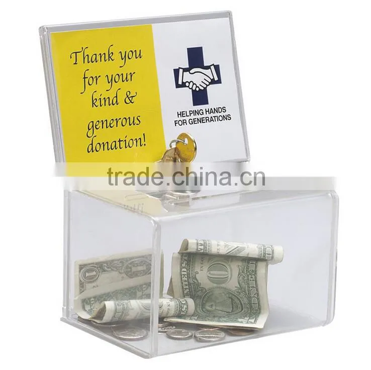 Money Acrylic Donation Box