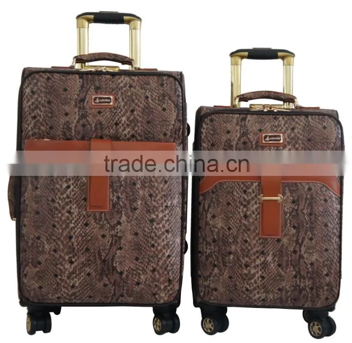 PU Leather Trolley Case Fashionable High Quality Hot Selling Travel Bags