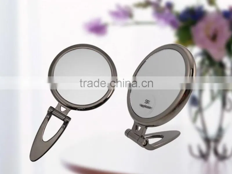 Clear acrylic folding makeup mirror, magnifying traveling cosmetic mirror, 20x portable vanity mirror