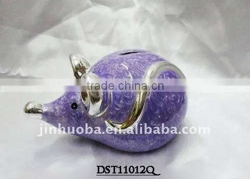 Ceramic new unicque purple pumpkin money box & animal money box