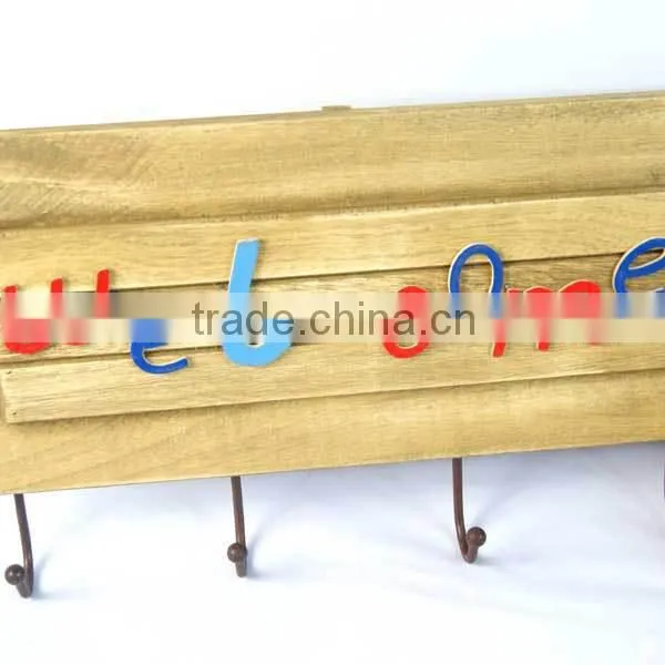 Household sundry wall mounted hooks wood hooks for sale