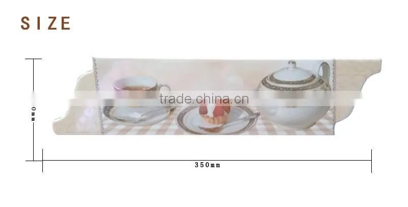 inkjet ceramic relief decor border/listello macthing wall tile length 260/300/350mm