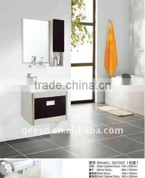 Foshan stainless steel bathroom vanity GD1023