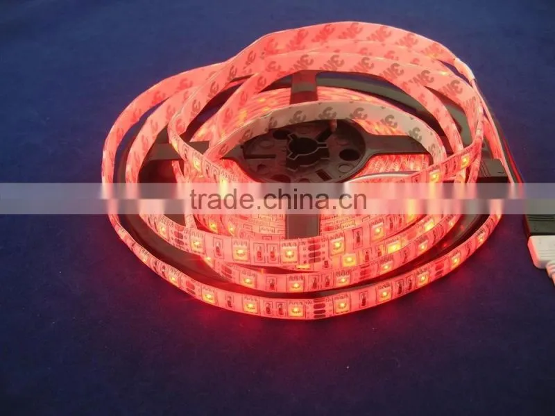 60leds/m 5050 SMD Single Color LED Flexible Strip, DC12V/24V input, 5m/roll, waterproof IP20/IP65/IP67
