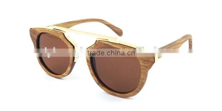 2015 OEM custom logo new fashion Wood sunglasses