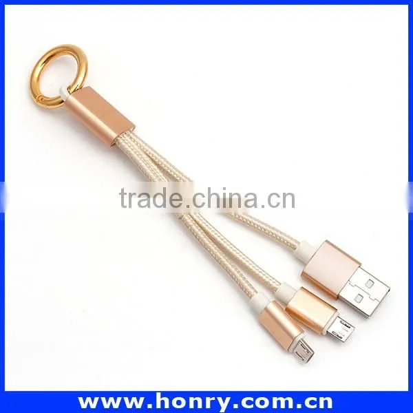 Free sample 3 in 1 multi cable for iphone 4 5 micro usb cable Wholesale