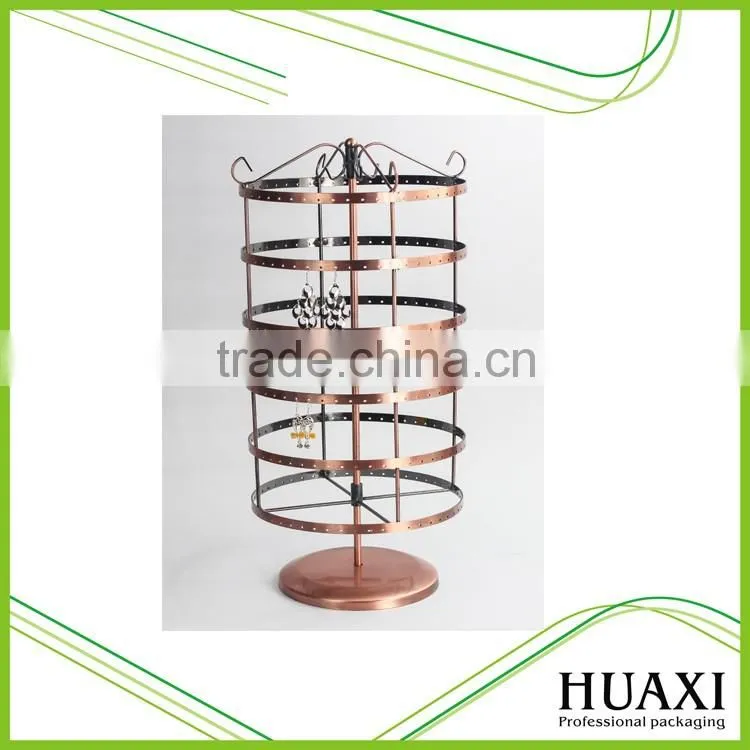 Countertop Revolving Metal Earrings Jewelry Display Stand