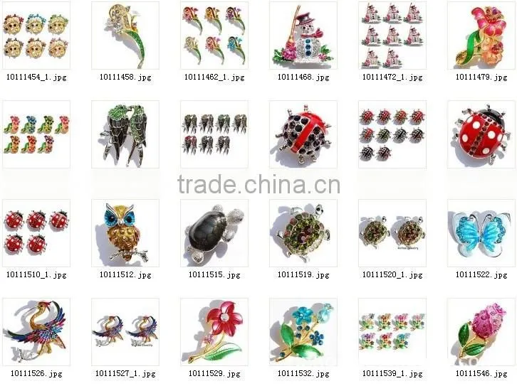 many styles! christmas animal metal brooch for girls