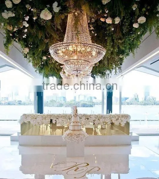 Modern Wedding Hall Decorations Crystal Ceiling Light