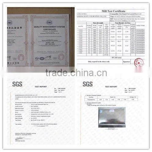 zinc coated steel sheet in coil