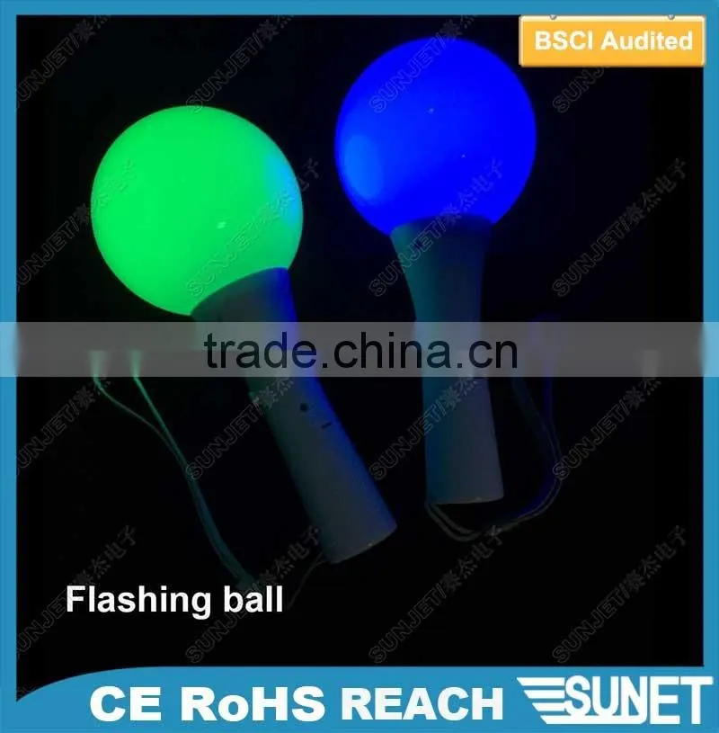 2016 new products plastic multi-colored led crystal magic ball light