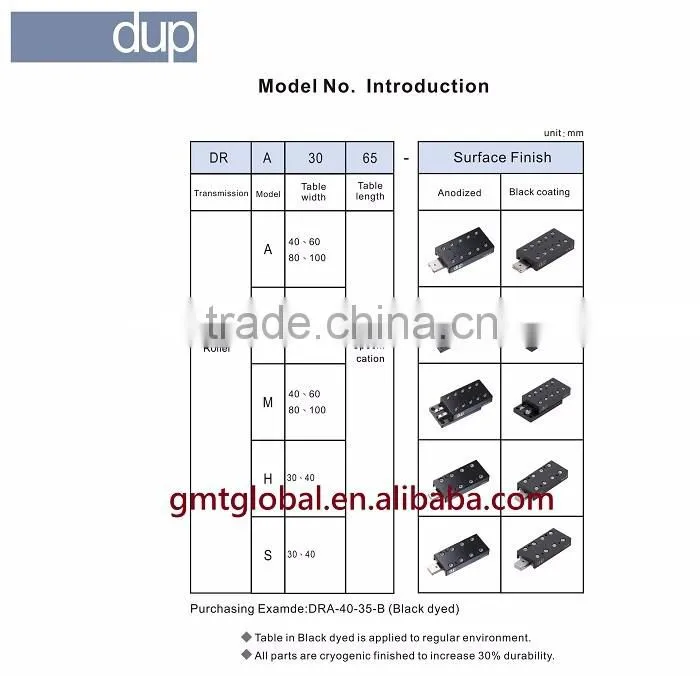 new dup DRS/DRS-B Linear motion table sliding table