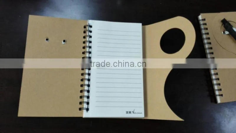 Eco friendly recycled notebook with pen