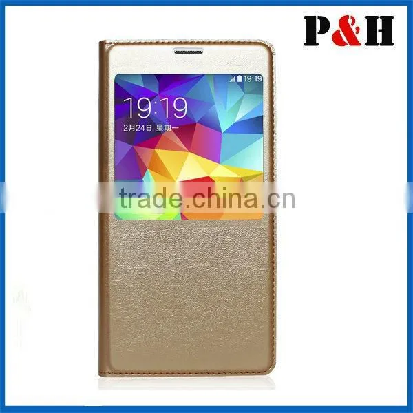 New Fashion Brilliant PU Leather Wallet Case For Samsung Galaxy S5 Card Slot Cover Book Style Stand Holder