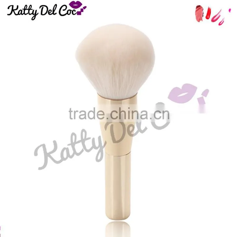 White professional makeup brushes for shadow blush