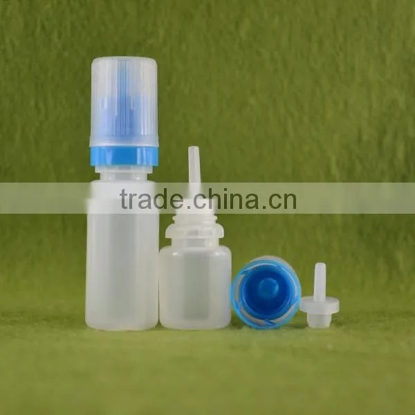 pure nicotine 10ml pe bottle with childproof and tamperproof cap