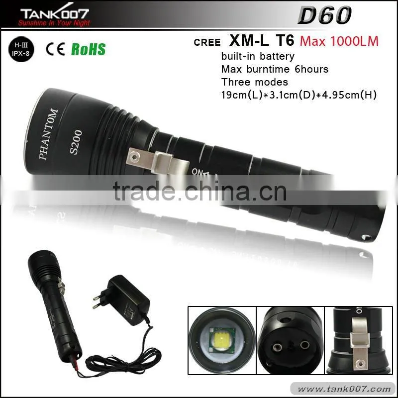Underwater Dive lights 800Lemen 200m TANK007 D60