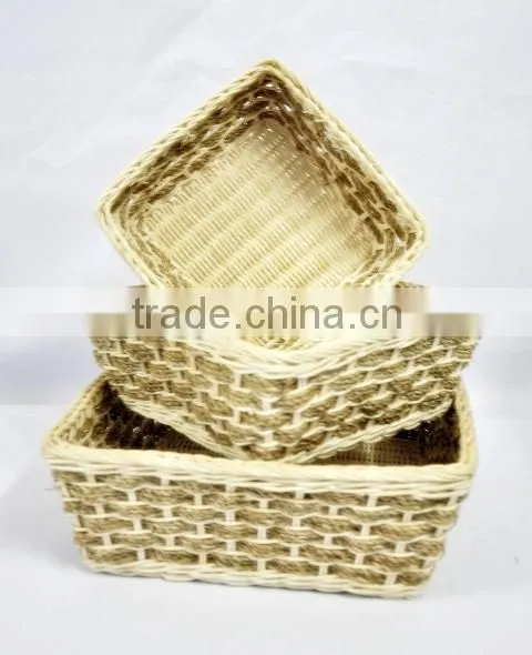 Wholesale rattan core wicker basket