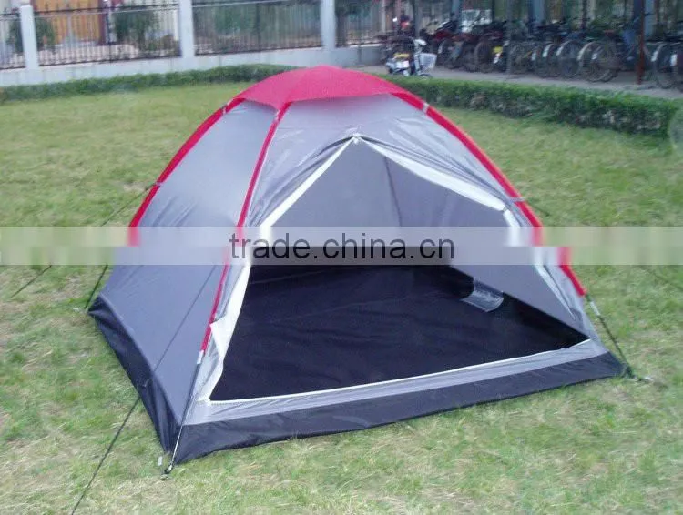 A triple dome with 6 berth family tent