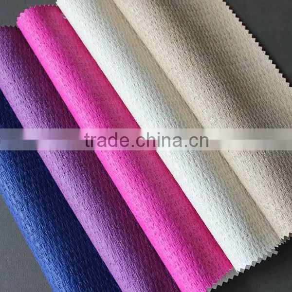 PU 0.6mm TC backing embossed leather for india market