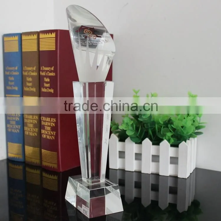 2016 new design crystal trophy for champions souvenirs