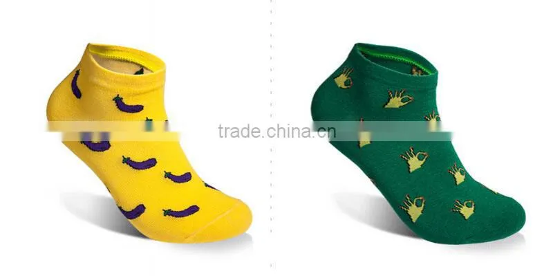 Green 100% Cotton Custom Design Cartoon Tube Sock Sport Sock Man Sock